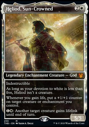 (259) Magic The Gathering Theros Beyond Death: Extras Single: Heliod, Sun-Crowned Holo Mythic