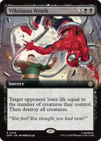 (259) Magic The Gathering Magic: The Gathering | Marvel's Spider-Man: Extras Single: Villainous Wrath Rare