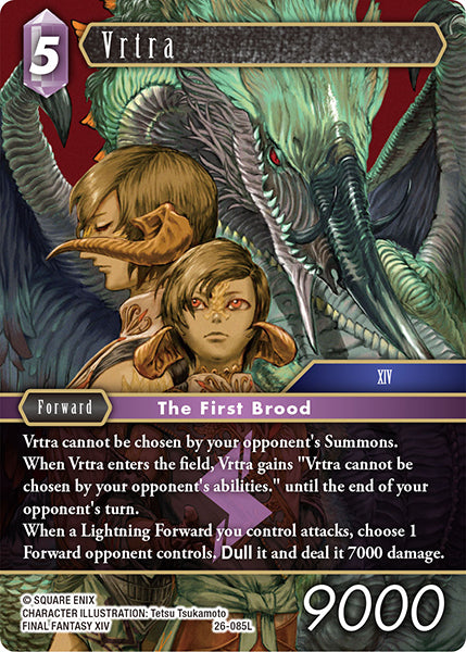 (085) Final Fantasy TCG Gunslinger in the Abyss Single: Vrtra (26-085) (V.1) Holo Legend
