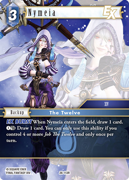 (113) Final Fantasy TCG Gunslinger in the Abyss Single: Nymeia (26-113) Holo Rare