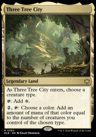 (260) Magic The Gathering Bloomburrow Single: Three Tree City Holo Rare