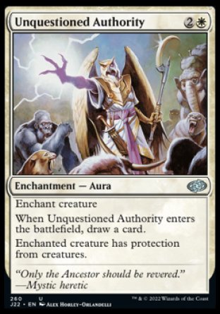 (260) Magic The Gathering Jumpstart 2022 Single: Unquestioned Authority Uncommon