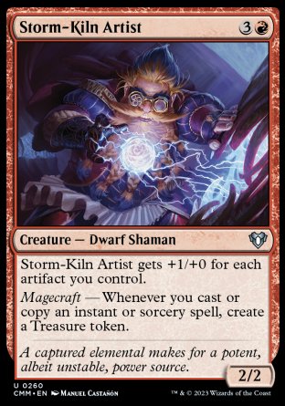 (260) Magic The Gathering Commander Masters Single: Storm-Kiln Artist Uncommon