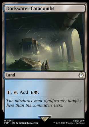 (260) Magic The Gathering Universes Beyond: Fallout Single: Darkwater Catacombs Rare