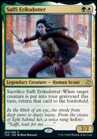 (260/289) Magic The Gathering Time Spiral Remastered Single: Saffi Eriksdotter Holo Rare