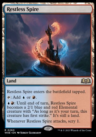 (260) Magic The Gathering Wilds of Eldraine Single: Restless Spire Rare