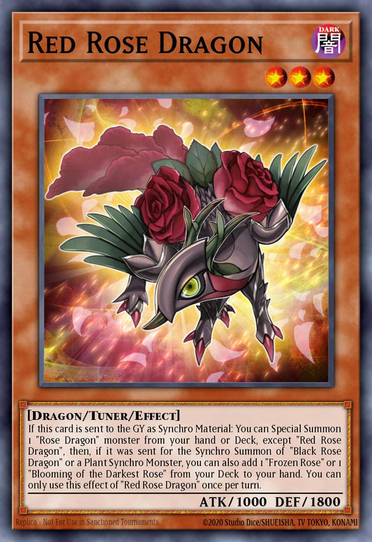 (037) YuGiOh TCG MP25: 2025 Mega-Pack Tin Single: Red Rose Dragon  Starlight Rare