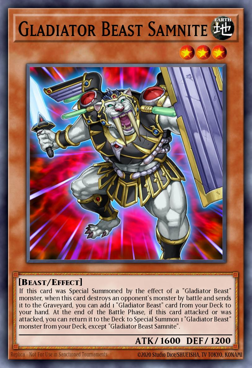 (069) YuGiOh TCG MZTM: Maze of the Master Single: Gladiator Beast Samnite Rare