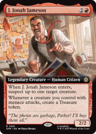 (261) Magic The Gathering Magic: The Gathering | Marvel's Spider-Man: Extras Single: J. Jonah Jameson Holo Rare