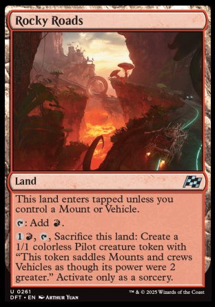 (261) Magic The Gathering Aetherdrift Single: Rocky Roads Holo Uncommon