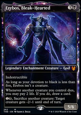 (262) Magic The Gathering Theros Beyond Death: Extras Single: Erebos, Bleak-Hearted Holo Mythic