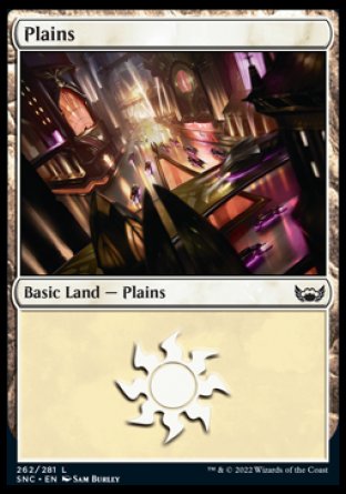 (262) Magic The Gathering Streets of New Capenna Single: Plains (V.3) Holo Land