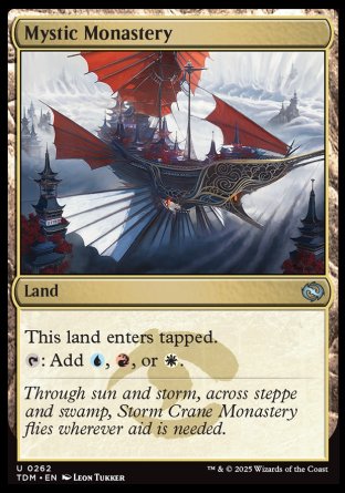 (262) Magic The Gathering Tarkir: Dragonstorm Single: Mystic Monastery Uncommon