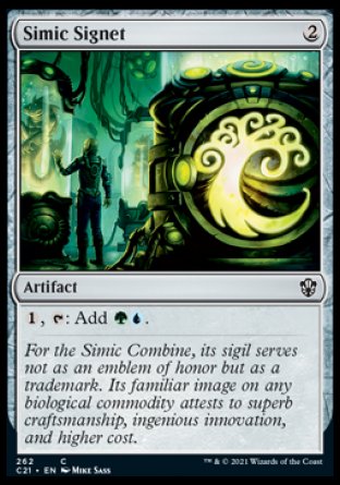 (262) Magic The Gathering Commander: Strixhaven Single: Simic Signet Common