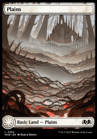 (262) Magic The Gathering Wilds of Eldraine Single: Plains (V.1) Holo Land