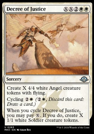 (263) Magic The Gathering Modern Horizons 3 Single: Decree of Justice Uncommon
