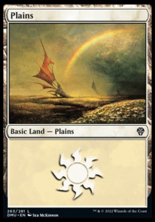 (263) Magic The Gathering Dominaria United Single: Plains (V.2) Land