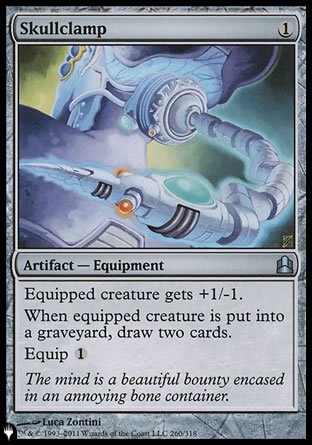 (260) Magic The Gathering The List Single: Skullclamp Uncommon