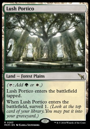 (263) Magic The Gathering Murders at Karlov Manor Single: Lush Portico Holo Rare