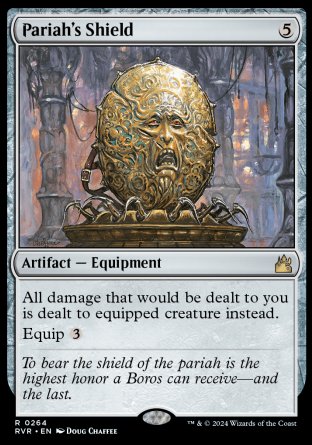 (264) Magic The Gathering Ravnica Remastered Single: Pariah's Shield Rare