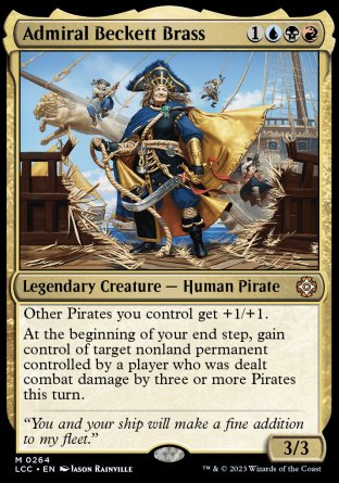 (264) Magic The Gathering Commander: The Lost Caverns of Ixalan Single: Admiral Beckett Brass Mythic