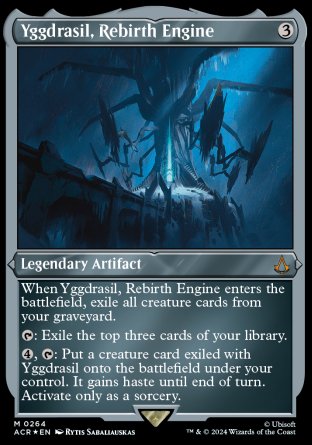 (264) Magic The Gathering Universes Beyond: Assassin's Creed: Extras Single: Yggdrasil, Rebirth Engine (V.2) Holo Mythic