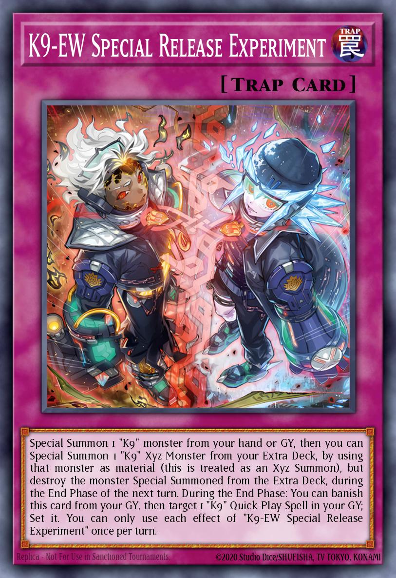 (041) YuGiOh TCG JUSH: Justice Hunters Single: K9-EW Special Release Experiment Rare