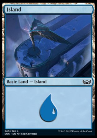 (265) Magic The Gathering Streets of New Capenna Single: Island (V.4) Land