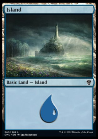 (265) Magic The Gathering Dominaria United Single: Island (V.1) Holo Land