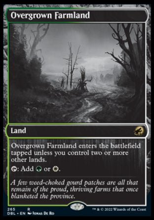 (265) Magic The Gathering Innistrad: Double Feature Single: Overgrown Farmland Holo Rare