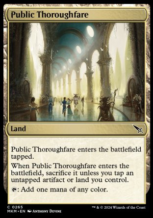 (265) Magic The Gathering Murders at Karlov Manor Single: Public Thoroughfare Holo Common