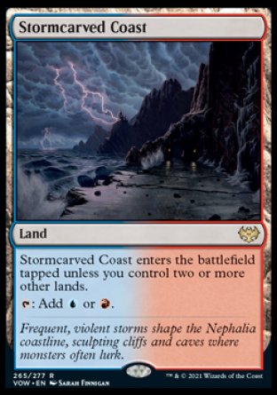 (265) Magic The Gathering Innistrad: Crimson Vow Single: Stormcarved Coast Rare