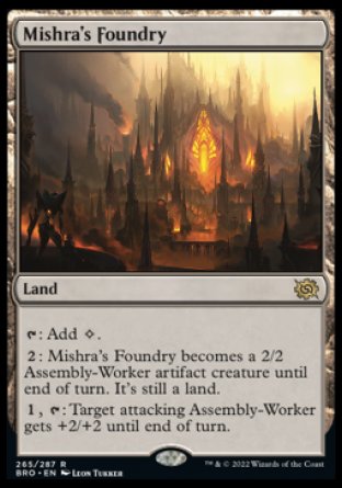 (265) Magic The Gathering The Brothers' War Single: Mishra's Foundry Holo Rare