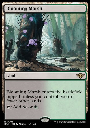 (266) Magic The Gathering Outlaws of Thunder Junction Single: Blooming Marsh Holo Rare