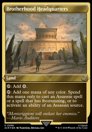 (266) Magic The Gathering Universes Beyond: Assassin's Creed: Extras Single: Brotherhood Headquarters Uncommon