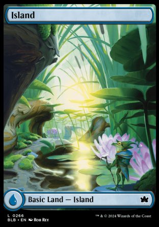 (266) Magic The Gathering Bloomburrow Single: Island (V.1)  Land