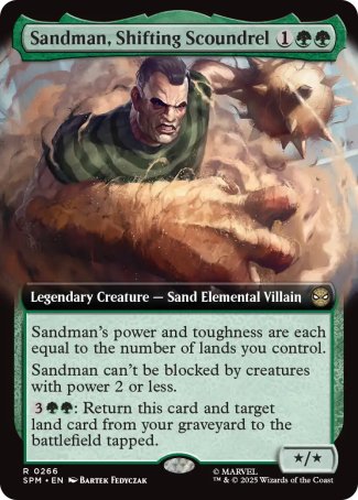 (266) Magic The Gathering Magic: The Gathering | Marvel's Spider-Man: Extras Single: Sandman, Shifting Scoundrel Rare