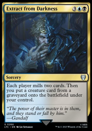 (266) Magic The Gathering Commander: The Lord of the Rings: Tales of Middle-earth Single: Extract from Darkness Uncommon