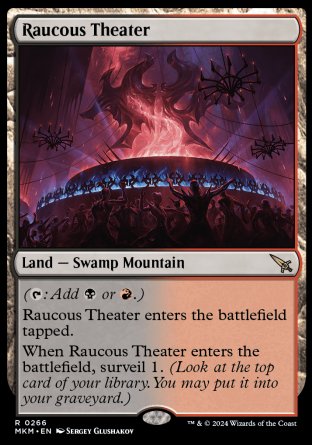 (266) Magic The Gathering Murders at Karlov Manor Single: Raucous Theater Holo Rare