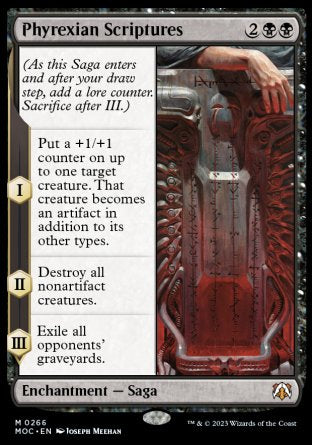 (266) Magic The Gathering Commander: March of the Machine Single: Phyrexian Scriptures Mythic