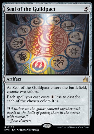 (266) Magic The Gathering Ravnica Remastered Single: Seal of the Guildpact Holo Rare