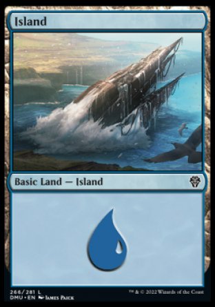 (266) Magic The Gathering Dominaria United Single: Island (V.2) Holo Land