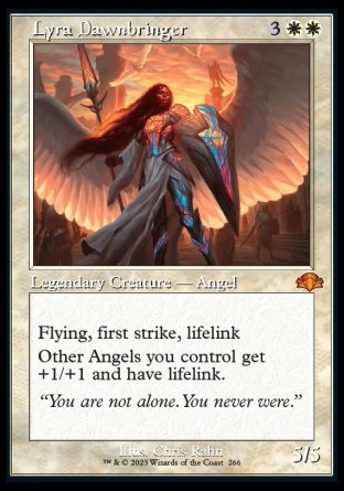 (266) Magic The Gathering Dominaria Remastered: Extras Single: Lyra Dawnbringer (V.1) Holo Mythic