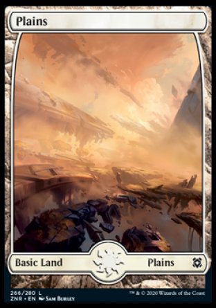 (266/280) Magic The Gathering Zendikar Rising Single: Plains (V.1) Holo Land