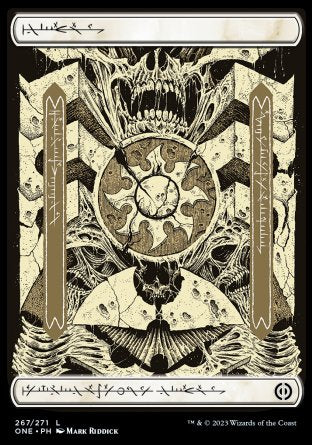 (267) Magic The Gathering Phyrexia: All Will Be One Single: Plains (V.2) Holo Land