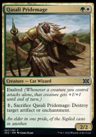 (267) Magic The Gathering Double Masters 2022 Single: Qasali Pridemage Holo Common