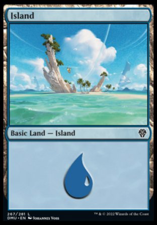 (267) Magic The Gathering Dominaria United Single: Island (V.3) Holo Land