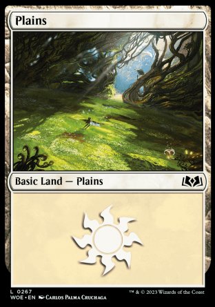 (267) Magic The Gathering Wilds of Eldraine Single: Plains (V.2) Land