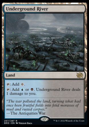 (267) Magic The Gathering The Brothers' War Single: Underground River Rare