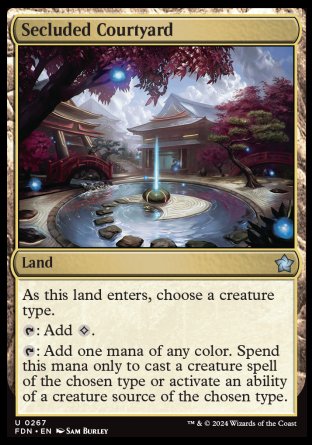 (267) Magic The Gathering Magic: The Gathering Foundations Single: Secluded Courtyard Uncommon
